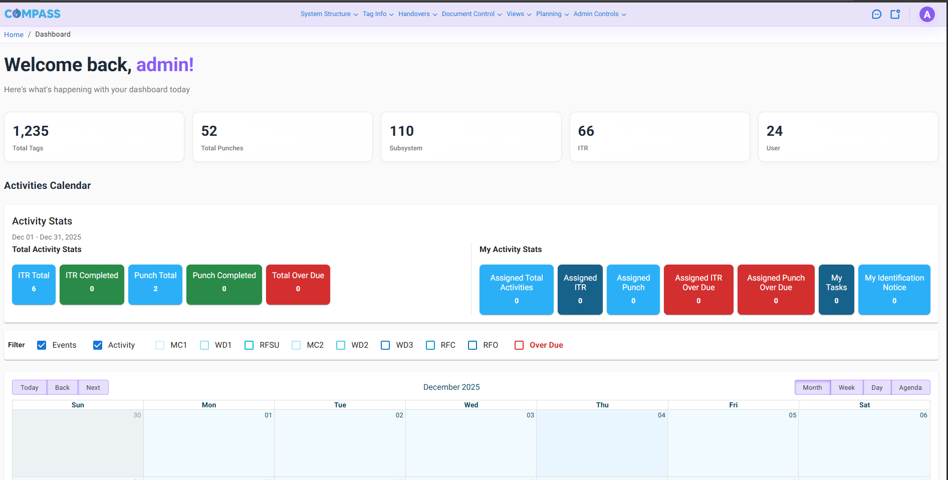 ECPMS - Smart Gantt Dashboard