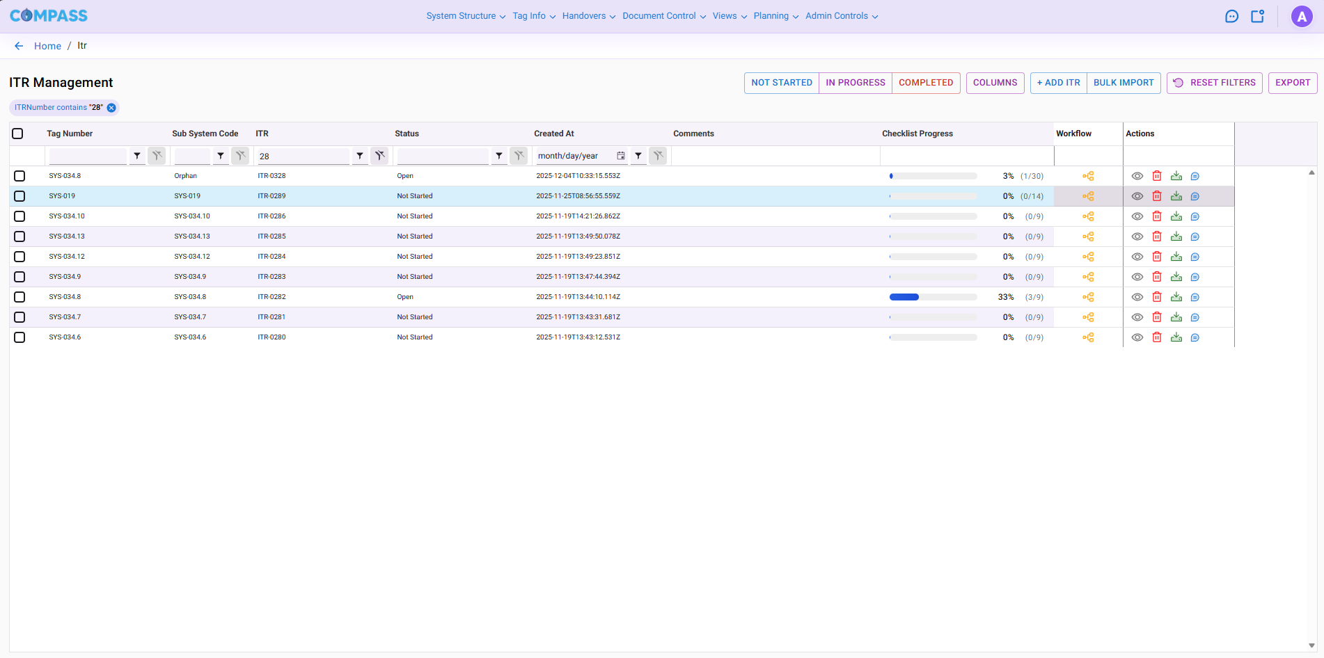 ECPMS - ITR Management System